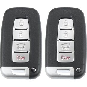 X AUTOHAUX 4 Button SY5HMFNA04 Car Keyless Entry Remote Control Key Fob Proximity Smart Fob for Hyundai Veloster 2012-2017 315MHz 2pcs