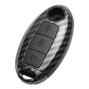 TANGSEN Key Fob Case Compatible with Infiniti EX35 EX37 FX35 FX37 FX45 FX50 Q70 QX50 QX70 for Nissan 370Z Armada Cube Juke Leaf Murano Pathfinder Quest Rogue Titan XD Versa Note 3Button