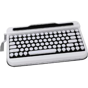 Penna Bluetooth Keyboard with White Chrome Keycap(US Language) (Switch-Cherry Mx Brown, Pure White)