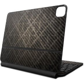 Carbon Fiber Skin Compatible with Apple Magic Keyboard for iPad Air 11-inch (M2) 2024 - Vintage Elegance - Premium 3M Vinyl Protective Decal Cover - Easy to Apply | Crafted in The USA by MightySkins