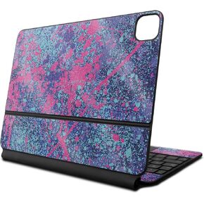 Glossy Glitter Skin Compatible With Apple Magic Keyboard for iPad Air 11-inch (M2) 2024 - Vibrant Splatter - Premium 3M Vinyl Protective Decal Cover - Easy To Apply | Crafted in the USA by MightySkins