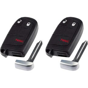 Key Fob fits 2011-2017 Dodge Journey / 2014-2017 Dodge Durango / 2013-2016 Dodge Dart Keyless Entry Smart Remote (M3N-40821302), Set of 2