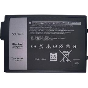 XVJNP Battery Replacement for Dell Latitude 5430 7330 Rugged Extreme P148G P148G001 P149G P149G001 Series 6JRCP 06JRCP M0TN3 0M0TN3 KD1CT 451-BCWQ 11.4V 53.5Wh