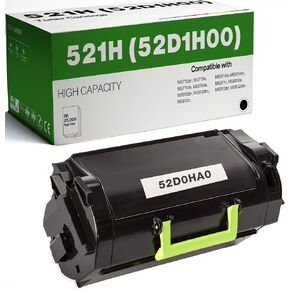 Do It Wiser - Extra High Yield Toner Cartridge 100% Compatible Replacement for Lexmark 521H - 52D1H00, MS710, MS711, MS810, MS811, MS812 Laser Printer [25,000 Pages, Black]