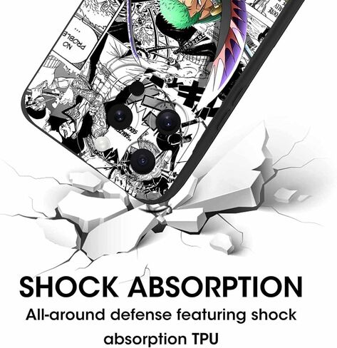 2 Pack Anime Phone Case for iPhone 16 Pro Max Case 6.9",Manga Aesthetics Cases,Cool Comics Cartoon Characters Design for Women Men Kids Boys,Lens Protection Soft Cover Funda for iPhone 16 Pro Max in Saudi Arabia