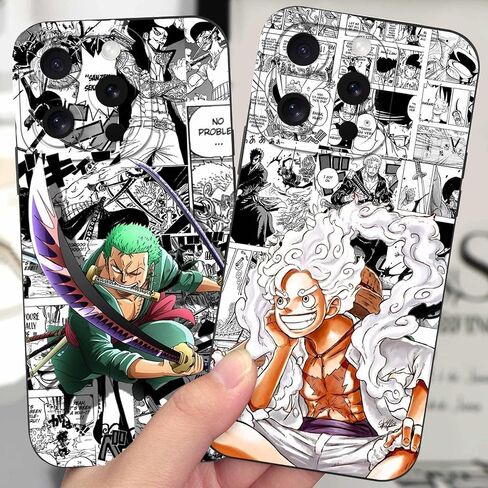 2 Pack Anime Phone Case for iPhone 16 Pro Max Case 6.9",Manga Aesthetics Cases,Cool Comics Cartoon Characters Design for Women Men Kids Boys,Lens Protection Soft Cover Funda for iPhone 16 Pro Max in Saudi Arabia