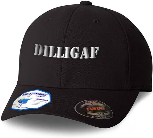 Flexfit Hats for Men & Women Dilligaf Letters Polyester Dad Hat Baseball Cap in Saudi Arabia