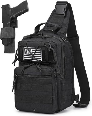 Small Tactical Tactical Sling Backpack Military Crossbody Bag Pack for Mens One Shoulder Holster Sling Bag 10L 2 Packs in Saudi Arabia