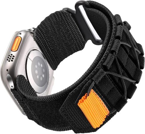 Replacement Watch Strap Bands,Compatible for Apple Watch 41mm 40mm 38mm 46mm 45mm 44mm 42mm Nylon Watch Band for Apple Watch Series Se Ultra 10 9 8 7 6 5 4 3 2 1. in Saudi Arabia
