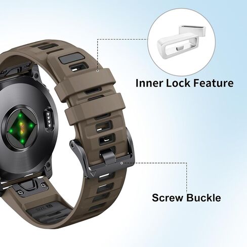 22 ملم ساعة مشاهدة لفرقة Garmin Fenix ​​8 47 مم/Fenix ​​E/Fenix ​​7 ، نطاقات سيليكون QuickFit لـ Garmin Fenix ​​7 Pro/Fenix ​​6/Fenix ​​6 Pro/Fenix ​​5/Fenix ​​5 Plus/Epix Pro Gen 2 47mm/Forerunner 965/955/ 945/935 للرجال النساء in Saudi Arabia