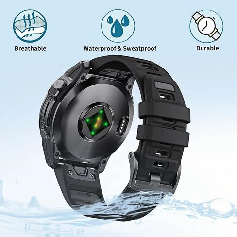 22 ملم ساعة مشاهدة لفرقة Garmin Fenix ​​8 47 مم/Fenix ​​E/Fenix ​​7 ، نطاقات سيليكون QuickFit لـ Garmin Fenix ​​7 Pro/Fenix ​​6/Fenix ​​6 Pro/Fenix ​​5/Fenix ​​5 Plus/Epix Pro Gen 2 47mm/Forerunner 965/955/ 945/935 للرجال النساء in Saudi Arabia