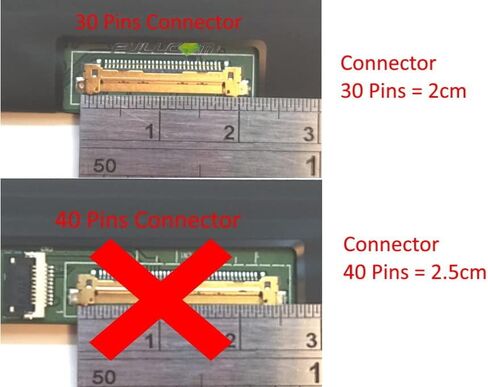 شاشة استبدال شاشة LCD جديدة 14.0 بوصة NV140FHM-N4V V8.1 V8.0 FHD 1920X1080 IPS 30 PIN ماتي متوافق مع تطبيق N140HCA-EAE/B140HAN04.E لجهاز الكمبيوتر المحمول/العرض/الشاشة/LCD in Kuwait