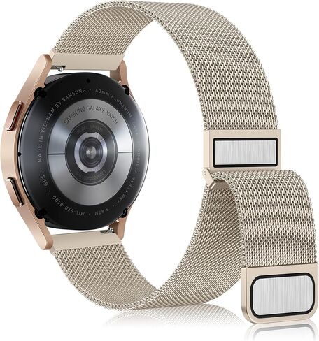 Amzpas bands Compatible with Garmin Vivoactive 4 Band, Garmin Venu 2 / Venu 3 Band for Women Men,Metal Stainless Steel Mesh Wristband Strap for Garmin Forerunner 745/265/255/255 Music SmartWatch in Saudi Arabia