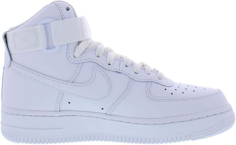Nike Women's Air Force 1 High Triple White أبيض/أبيض-أبيض (نظام مقاسات الأحذية الأمريكية، للبالغين، للنساء، رقمي، متوسط، 10) in Saudi Arabia