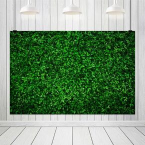10x8ft Green Grass Wall Backdrop, Nature Summer Green Leaves Greenery Backdrop for Office Decor Wedding Birthday Party Banner Newborn Baby Shower Photo Shoot Props