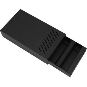 Espresso Knock Box Drawer, Stainless Steel Coffee Grounds Container with Removable Rubber Knock Bar and Non-slip Base,Mini 9.29 x 5.43 x 2.08 inches (Black)