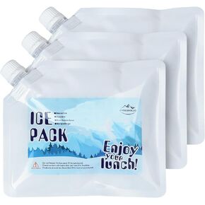 Reusable Ice Packs for Cooler- Long Lasting Cold Freezer Packs for Coolers and Lunch Boxes-Cooler Ice Packs for Camping Gear, Fishing, Road Trips,Beach Must Haves