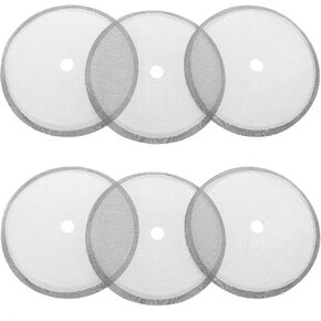 6pcs French Press Replacement Filter Screen 3.8 inch 0.35 inch Hole Stainless Steel Coffee Filter Mesh for French Press Coffee Makers
