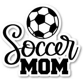 Soccer Mom Sticker Soccer Ball Mom Stickers - Laptop Stickers - 2.5 Inches Vinyl Decal - Laptop, Phone, Tablet Vinyl Decal Sticker S215096