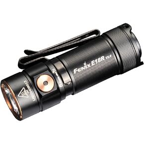 FENIX Flashlight, E Series, Black, 6 Modes 1200 Max Lumens, 200 Max Runtime HR (E18R-V2.0)