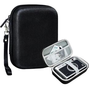 Hard Case Inside Size 5.67x4.09 inches for Fujifilm Instax Mini Link 3 Liplay EVO for Kodak Printomatic Digital Instant Film Print Camera and Student Digital Travel Camera(Black) (No Camera)