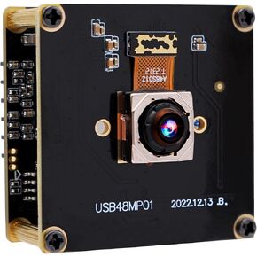 48MP USB Camera Module 200ms Fast Autofocus USB Camera with 70 Degree Lens Industrial Webcam Board 8000 * 6000 USB Camera for Laptop PC Raspberry pi Jetson Nano