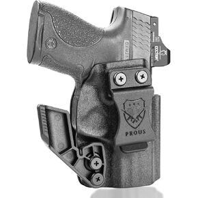 M&P Shield 9mm Holster Shield Plus IWB KYDEX Holster w/Claw & Optic Cut: M&P Shield Plus / M2.0 / M1.0 / 9mm / .40 3.1'' Barrel, Inside Waistband Appendix Carry Holster M&P Shield 2.0