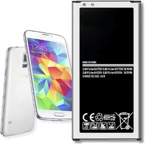 Replacement Battery for Upgraded Galaxy S5 Battery (2024 New Version) - 2800mAh High-Capacity Replacement for Galaxy S5 Models: G900A, G900F, G900H, G900R4, I9600
