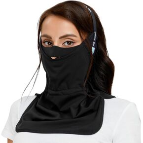 Winter Warm Ski Mask for Women, Windproof Breathable Half Ski Mask for Cold Weather, Thermal Ski Face Mask, Face Cover Black
