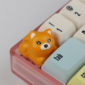 Keycaps,Resin Mechanical Keyboard Three-Dimensional Keycap,Puppy Personalized Replacement Keycaps for Gaming Keyboards