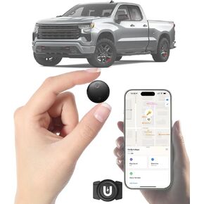 GPS Tracker for Vehicles - No Monthly Fee (iOS Only), Wireless Hidden GPS Trackers Device for Car with Smart Phone app for Vehicles, Kids, Elderly, and Assets