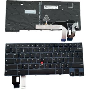 New Keyboard US Layout for Lenovo ThinkPad C14 1st Gen1 Chromebook 21C9 5N21E09441 SG-B1500-XUA C14_Chrome SN3105B Blue Frame Black keycap with Pointing Stick Laptop Keyboard