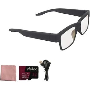 Smart Glasses Outdoor Wearable Glasses Sports Eye Glasses Recording Motorcycle Riding Scenery, Built-in 32G Memory Card