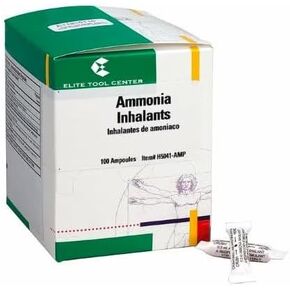 100 Pack Ampoules Ammonia Inhalants Respiratory Stimulator