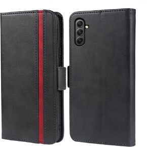 Phone Case For Samsung Galaxy A34 5G Leather Wallet Cases Credit Card Holder Kickstand Full Body Purse Heavy Duty Protective Hybrid Flip Folio Cell Accessories Cover for A 34 34A Women Men Black