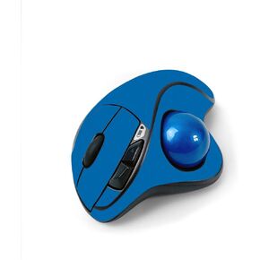 MightySkins Skin for Logitech M570 Wireless Trackball Mouse - Solid Blue | Protective, Durable, and Unique Vinyl Decal wrap Cover | Easy to Apply, Remove, and Change Styles | Made in The USA
