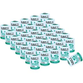 *<35-Pack> LS14250 3.6V Lithium Battery LS 14250 3.6 Volt 1200mAh C 1/2 AA Lithium Battery for LS14250 1/2 AA 3.6v Lithium Battery