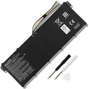 MULS AC16B7K AC16B8K 48Wh Laptop Battery Replacement for ACER Aspire V5-572 V5-573 Chromebook 15 CB515-1H CB515-1H-C3MD CB515-1H-C1VS 15 CB515-1HT 15 CB515-1HT-P80X Series KT.00407.005 6440mAh 7.6V