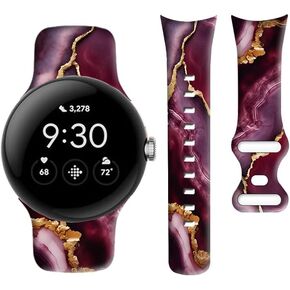 Compatible with Pixel Watch 2/1 Band for Women Men,Soft Silicone Waterproof Sport Replacement Strap for Pixel Watch 2 2023/ Pixel Watch 2022 Accessories