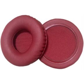 Replacement Earpads Protein Leather Ear Pads Cushions Compatible with Pioneer HDJ-CUE1 Headphones (Red)