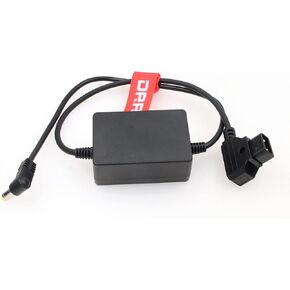 DRRI Regulated D-Tap to 5.5 * 2.5mm DC Right Angle Power Cable for Canon C70/LCD Monitor