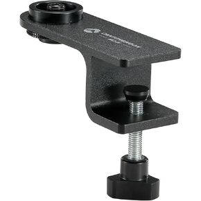 CAMPINGMOON Table Clamp Screw-in Type for Camping Canister Lantern Pole Hose Extension Heat Shield Black BKZ18