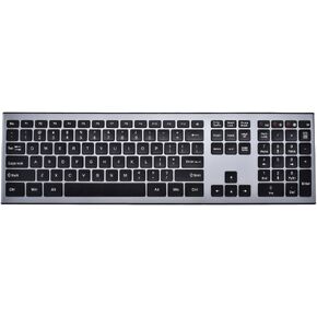 MKE 947 Wireless Ergonomic Computer Keyboard with Number Pad, Black