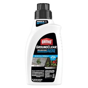 Ortho GroundClear Weed & Grass Killer Super Concentrate1 Fast-Acting Formula Kills the Toughest Weeds and Grasses, 32 fl. oz.