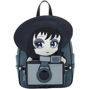 Hot Topic Beetlejuice Chibi Lydia Camera Mini Backpack GREY NONE