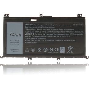 ROLADA 74WH 357F9 Laptop Battery for Dell Inspiron 15 7000 7566 7559 7557 7567 7759 5576 5577 INS15PD Series 15-7559 INS15PD-1548B 1548R 1748B 1748R 2548R 0GFJ6 71JF4 Gaming Laptop Battery