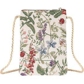 حقيبة هاتف صغيرة تمر بالجسم من Signare Tapestry، محفظة للسيدات للهاتف، حقيبة الهاتف المحمول، محفظة الهاتف، حقيبة الهاتف الذكي بتصميم بادينغتون بير (SM02-PADD)