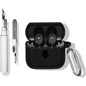 SKPY Premium Silicion Shockproof Case Compatible with Skullcandy Mod with Anti-Lost Carabiner Cleaning Tools Protective Cover for Boys Girls Womens Mens