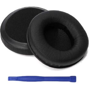 Replacement Ear Pads Compatible with SYNCHROS E50BT E50 S500 S700 Wireless EarPads Headphones Ear Pads Protein PU Leather Ear Pads Repair Parts (Black)