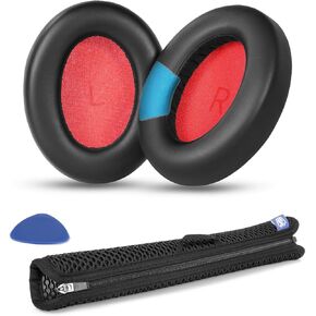 Ear Pads Cushions Headband Compatible with 1MORE SonoFlow/SonoFlow SE/SonoFlow Pro Headphones Replacement Earpads with Soft Protein Leather Memory Foam Ear Cups Parts